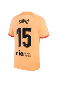 Fotbalové Dres Atletico Madrid Stefan Savic #15 Třetí Oblečení 2022-23 Krátký Rukáv